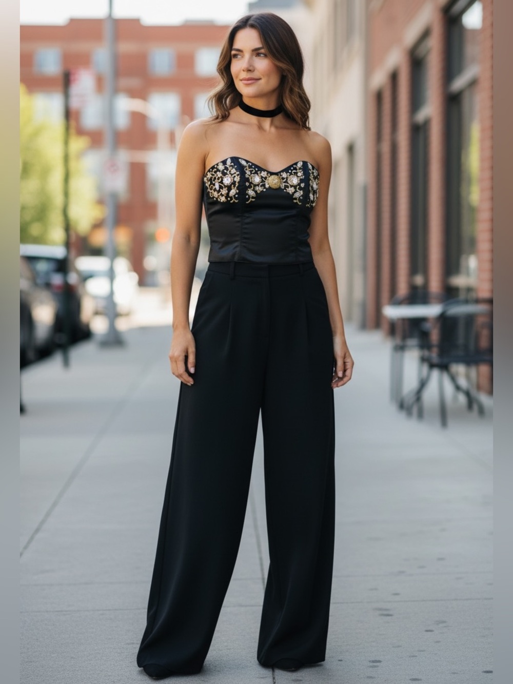 Vintage Y2K Natori for Saks Fifth Avenue Black Satin Bustier Corset Top Size Med